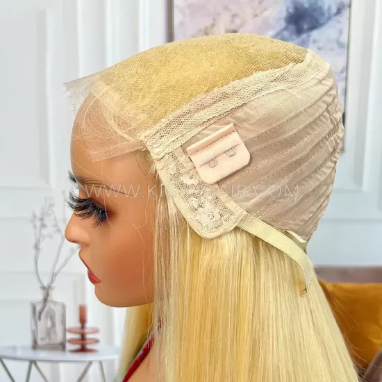 #613 Blonde Raw Hair 5x5 Closure Wig