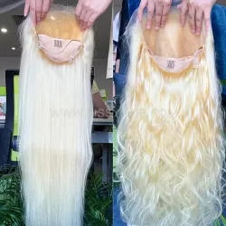 #613 Blonde Raw Human Hair 13x4 Frontal Wig