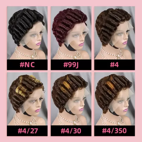 Affordable 13x4 Pixie Wig Romance Curl Wholesale