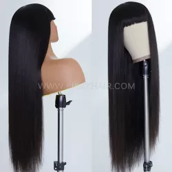 Raw Human Hair Bang Wig